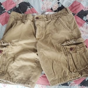 Hollister button fly cargo shorts